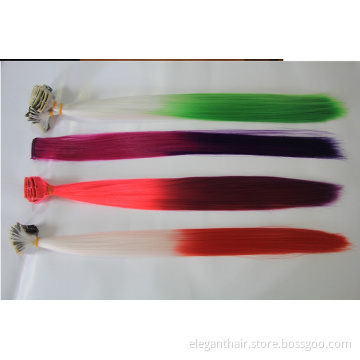 Fashion Synthetic Clips on Hair, Single Clip on Hair. Clips in Hair